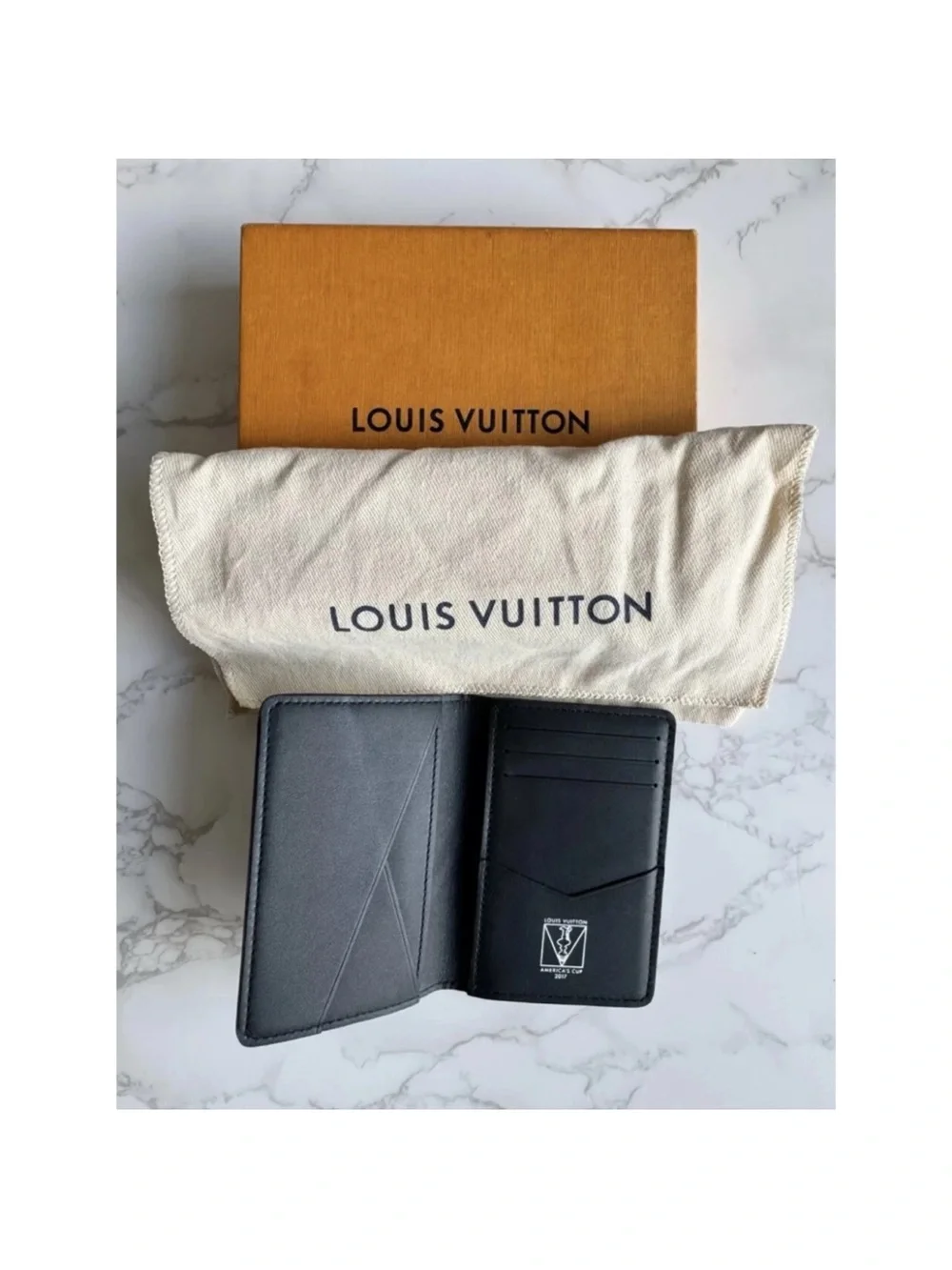 Louis Vuitton Damier Cobalt America's Cup 2017  RARE Pocket Organizer #250